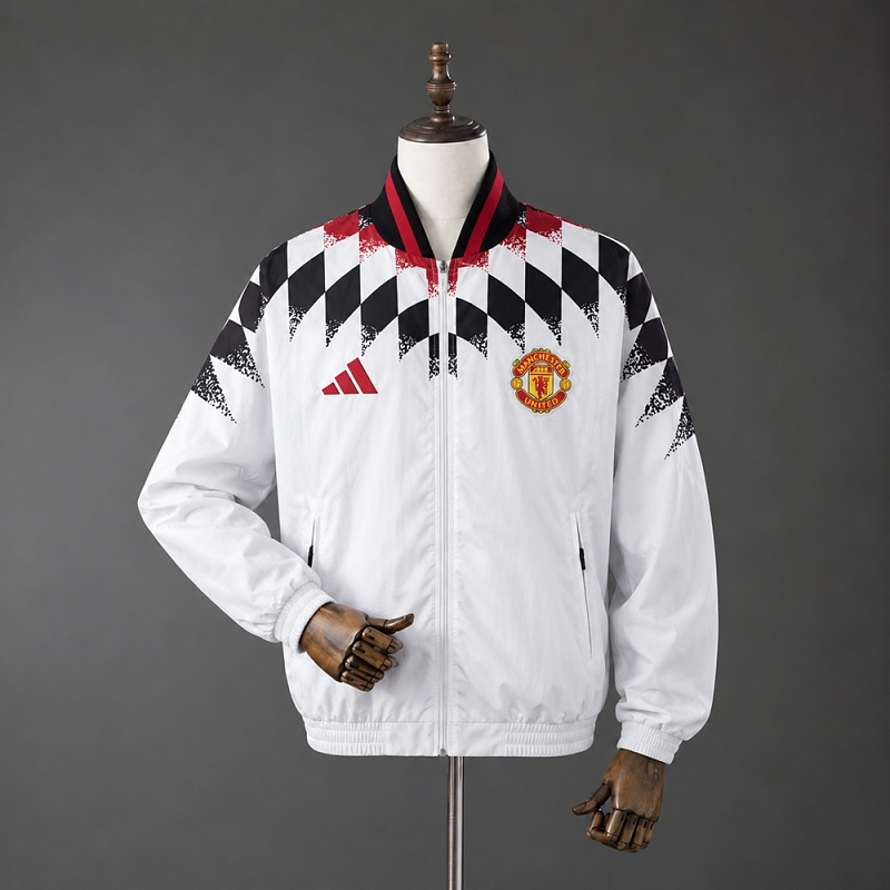 Manchester United 07/08 Full-Zip Jacket - White