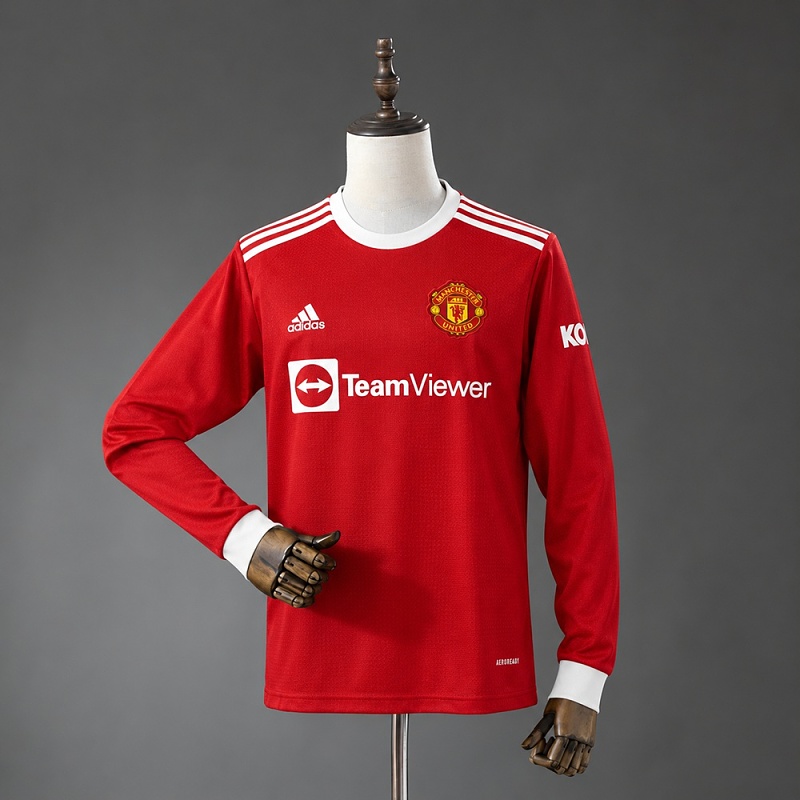 Manchester United 21/22 Home Long-Sleeve Retro Jersey