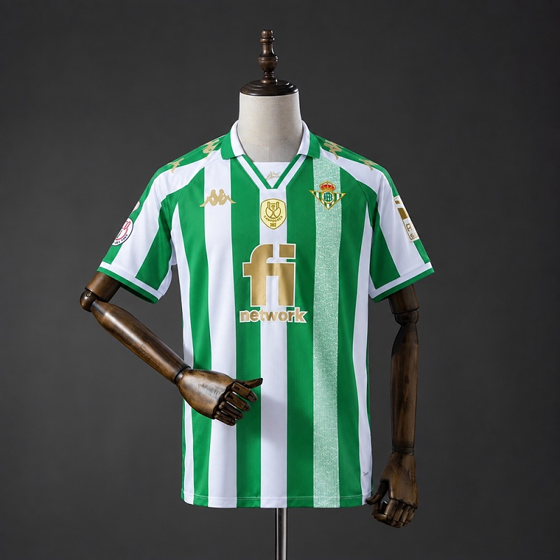 Real Betis 11/12 King's Cup Gold Retro Jersey