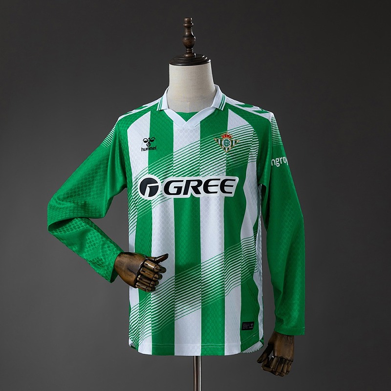 Real Betis 26/27 Home Long-Sleeve Champions League Edition ersey