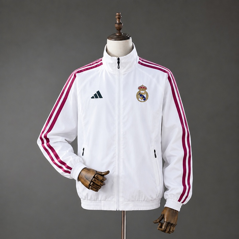 Real Madrid 26/27 Full Zip Jacket - White