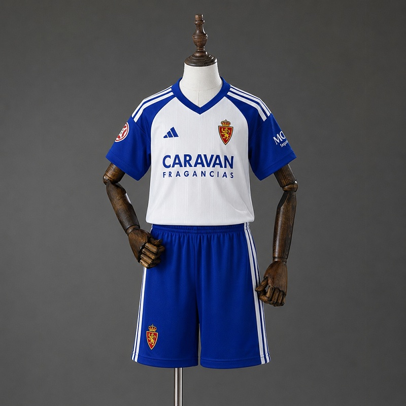 Real Zaragoza 26/27 Home Kids kit