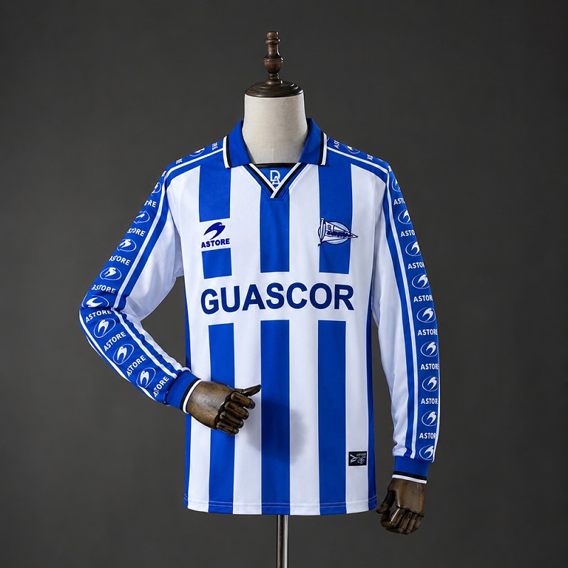 Retro Deportivo Alaves 98/99 Home Long Sleeve Jersey