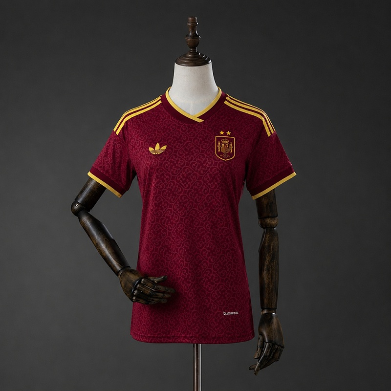 Spain 2026 2 Stars Special Edition Womens Jersey - Maroon