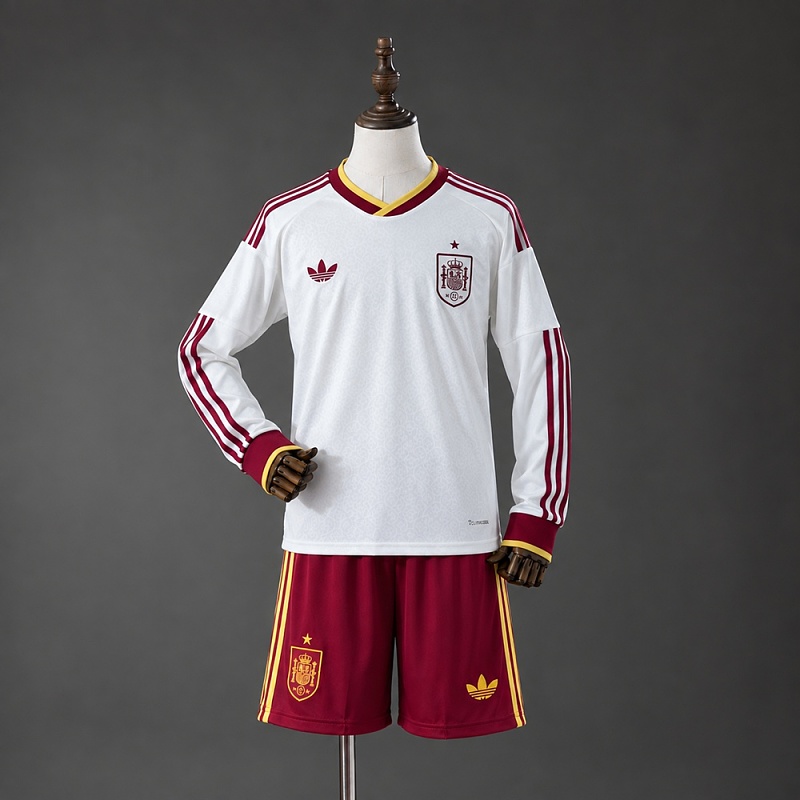 Spain 2026 Away Long-Sleeve Kids Kit
