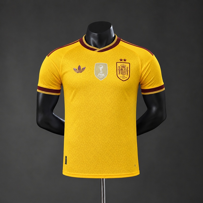 Spain 2026 Gold Special Edition Player Version Jersey