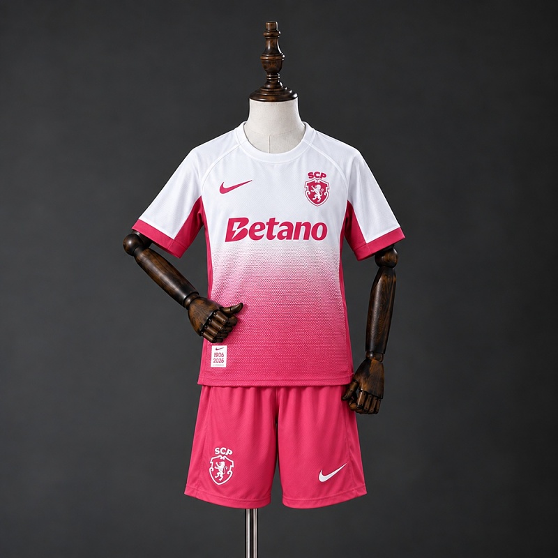 Sporting CP 26/27 October Pink Kids Kit Jersey